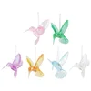3pcs Hanging Hummingbirds nament Acrylic Birds Decoration Crystal Bird Pendant Home Decor Ceiling Party Decorations 4