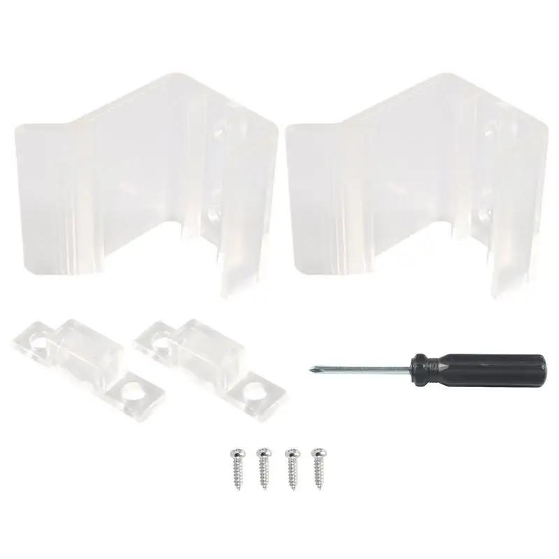Closet Door Latch Mirrored Closet Catch With Screw Door Lock Safety Interior Hardware Shock Absorption Practical Replacement
