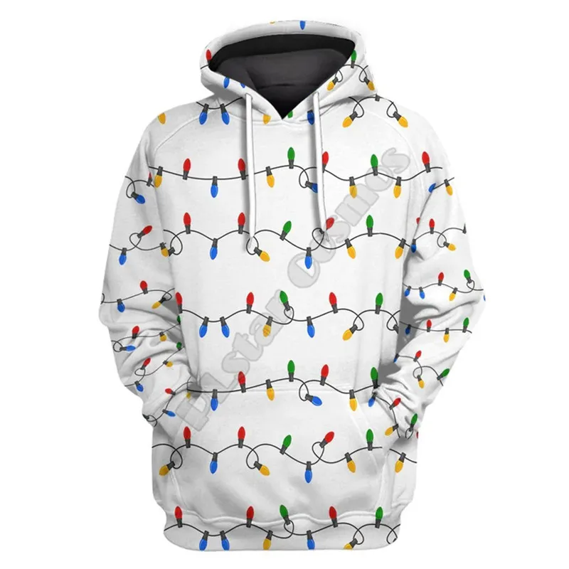 Christmas Light 3D All Over Printed Hoodies Streetwear Women For Men Sweater/Sweatshirt/Zipper Hoodies