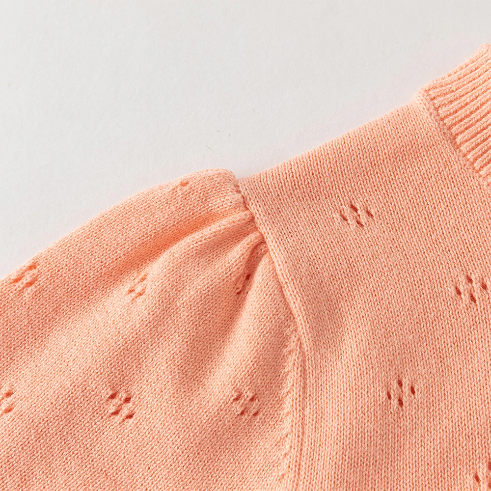 데이브 벨라 어린이 스웨터 가디건 가을 봄  소녀 순면 코트 캐주얼 니트 스웨터 외투 DB1260238