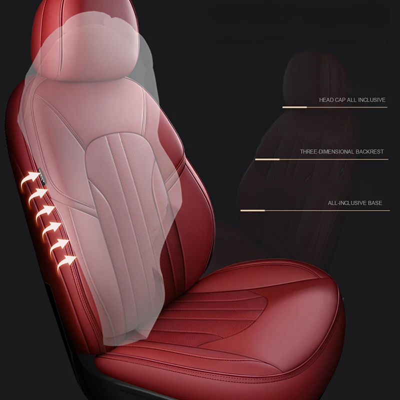AREKA 2 Car Seat Covers For Jeep Grand Cherokee L 2021-2024 - Breathable Leather, Waterproof, Gray - View #7
