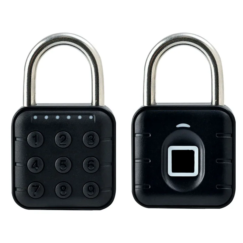 Lucchetto Biometrico Con Impronta Digitale, Ricaricabile USB, Capacità 24 Impronte, Codice Di Sicurezza, Colore Oro Rosa