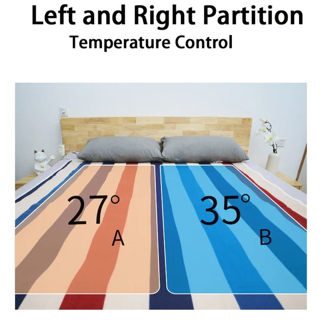 Elektromos Takaró 150X180Cm 220/110 V Vastagabb Fűtőfűtött Matrac Termosztát Fűtés Téli Ágy Melegítő - Image 3