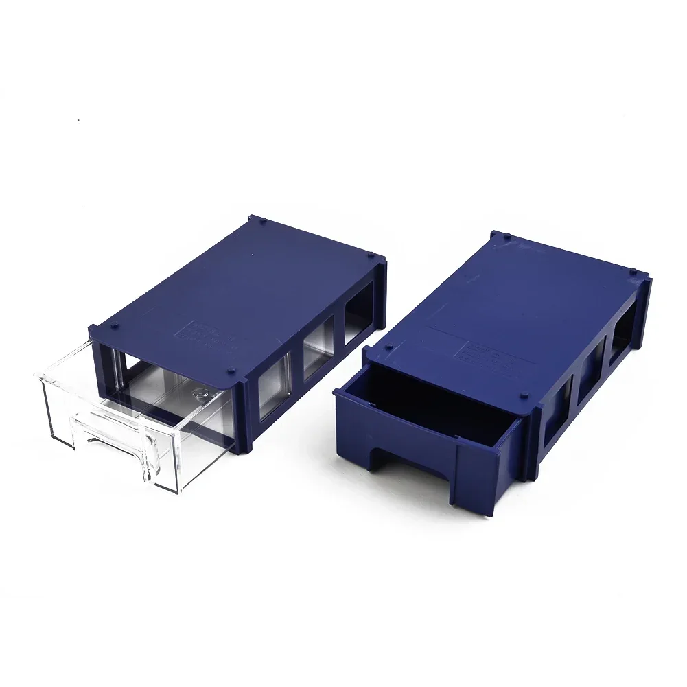 1PC Stackable Plastic Hardware Parts Storage Boxes Component Screws Tool Box Classifications Case Workshop Shelves Useful 6