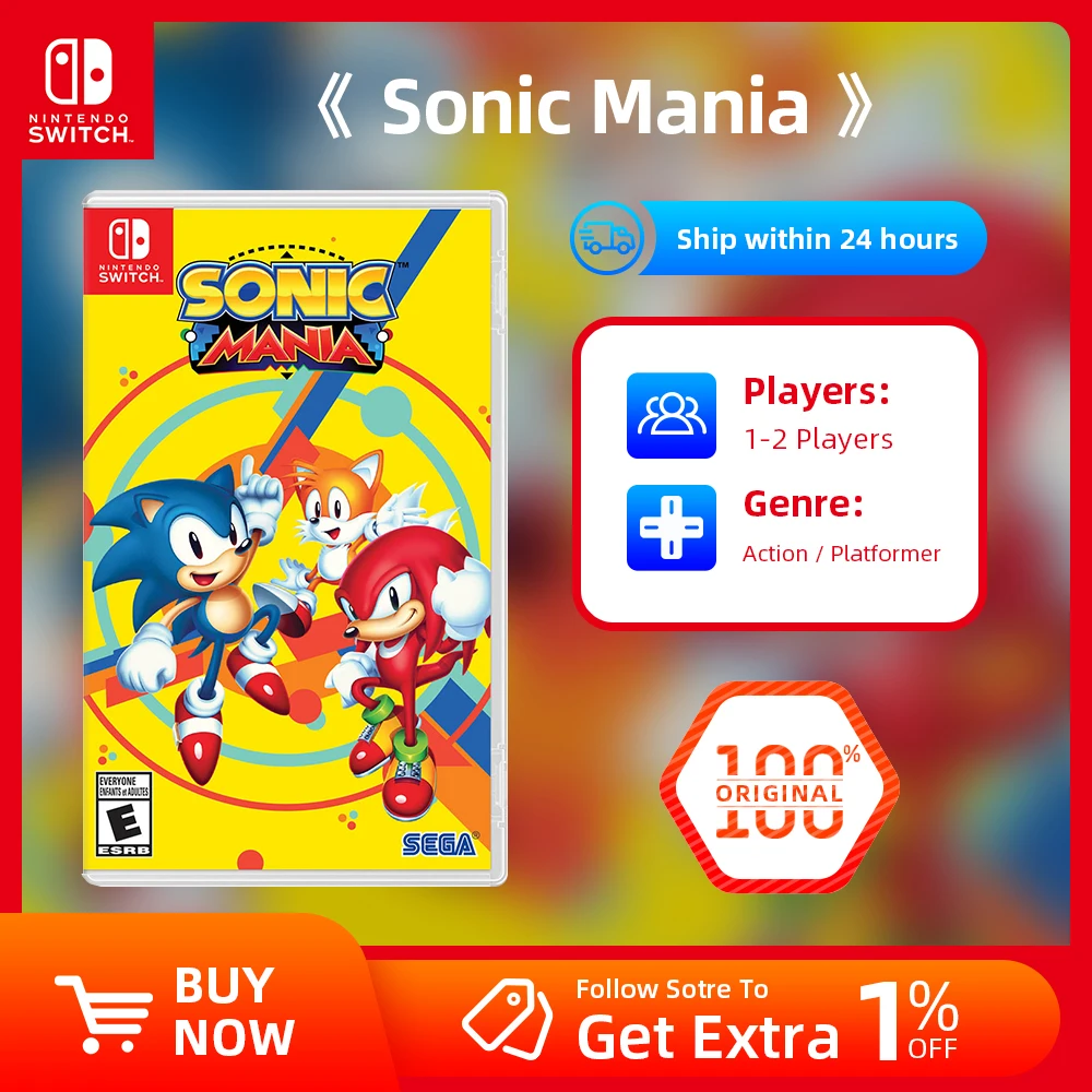 Sonic Mania, Aplicações de download da Nintendo Switch, Jogos