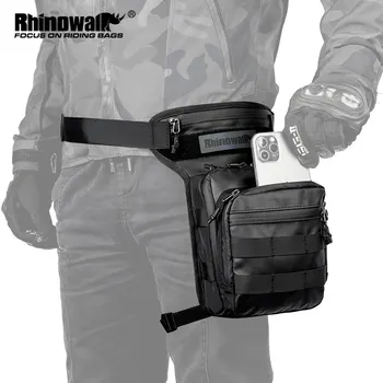 Rhinowalk 오토바이 드롭 레그 백 허벅지 벨트 허리 가방, 다기능 오토바이 전술 여행 휴대폰 지갑 가슴 가방