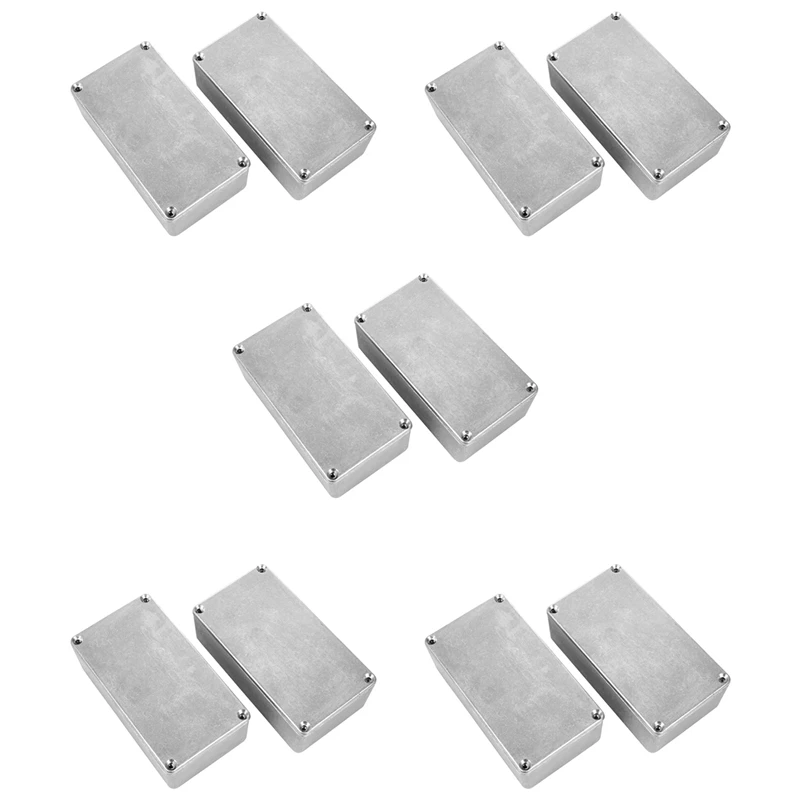 

10Pcs 125B/1590N1 Aluminum Case Guitar Stompbox&Pedal Enclosure For Guitar Effect Pedal Project