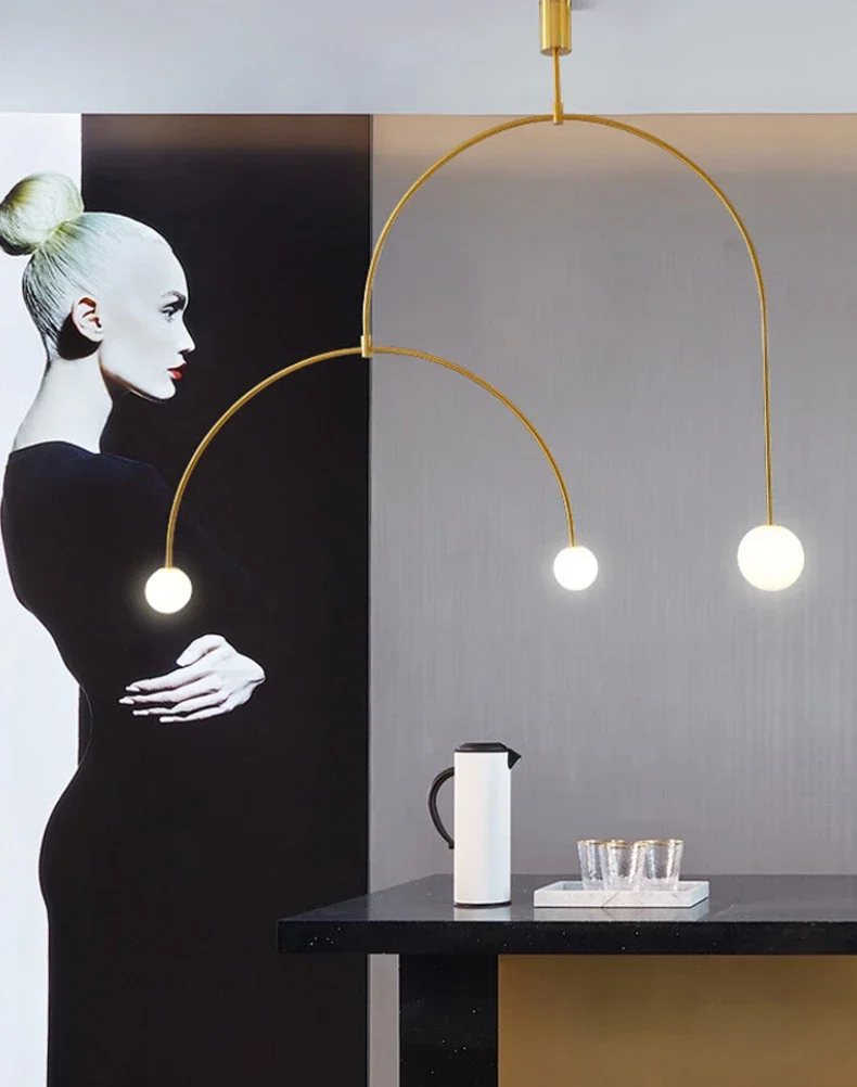 Nordic minimalist chandelier image 2