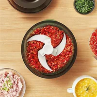 Charging Meat Grinder 350ml USB Mini Wireless Electric Garlic Press Dual Purpose Garlic Puree Kitchen Food Shredder Vegetable 2