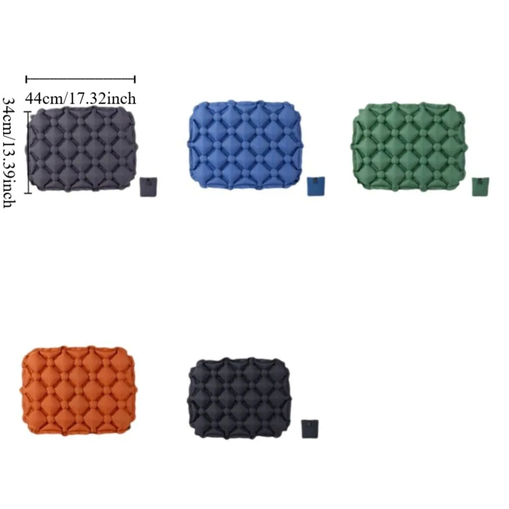 Foldable Inflatable Seat Cushion Moisture-proof Space-saving Camping Chair Mat Lightweight Water Resistant Car Seat Cushion