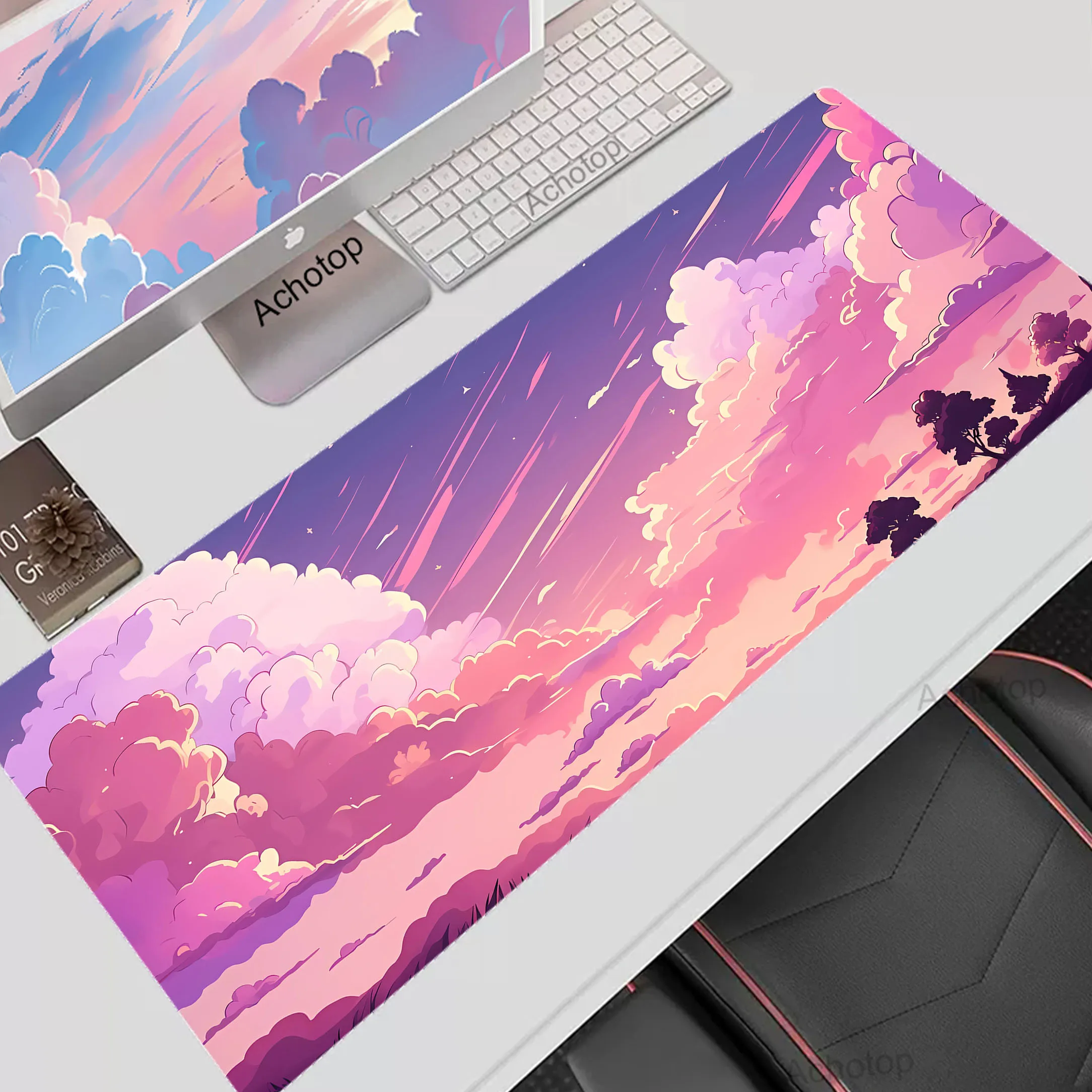 

Large Gaming Mousepad XXL Moon Space Game Keyboard Mousemat Non-slip Rubber Desk Mats Notebook Table Carpet Office Mouse Mat