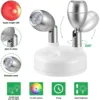 2Pack Remote Wireless LED Spotlights Rotatable Accent Lights Battery Powered Puck Picture Lights Indoor Closet Lights Wall Lamp 6