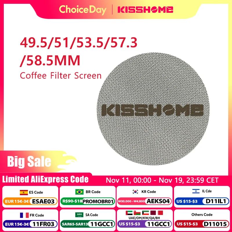 Reusable Espresso Puck Screen Filter Contact Shower Mesh For 51MM