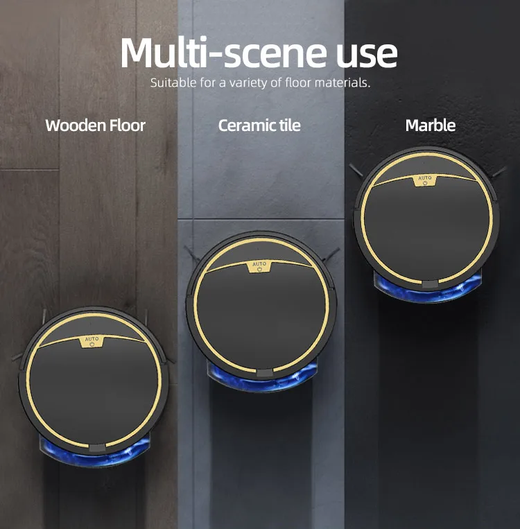 Automatic App Control Vacuum Cleaner Household Floor Sweeper Water Tank Wet Dry Electric Mop Robot Vacuum Cleaning Machine