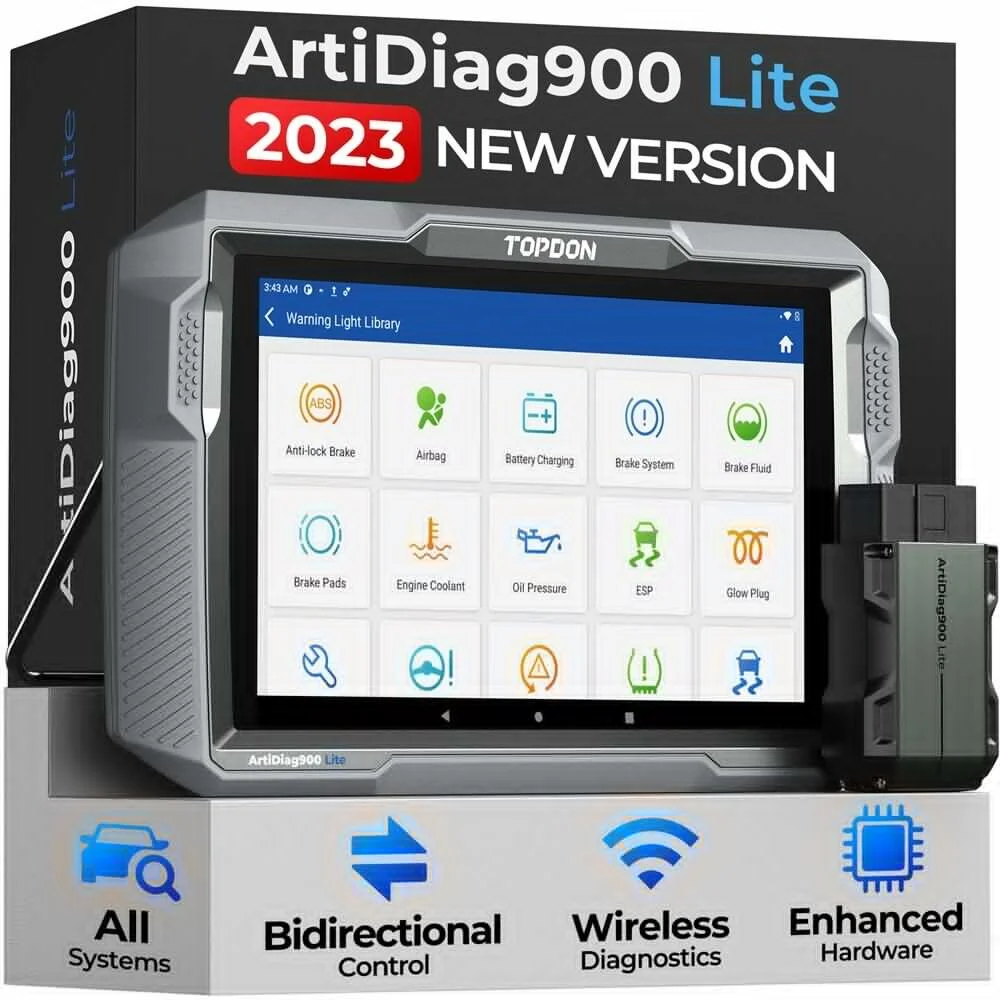Scanner Wireless Topdon Artidiag900 Lite Obd2 Tutti I Sistemi Strumento Di Scansione Diagnostica Bidirezionale Aggiornamento Gratuito Controllo Bidire