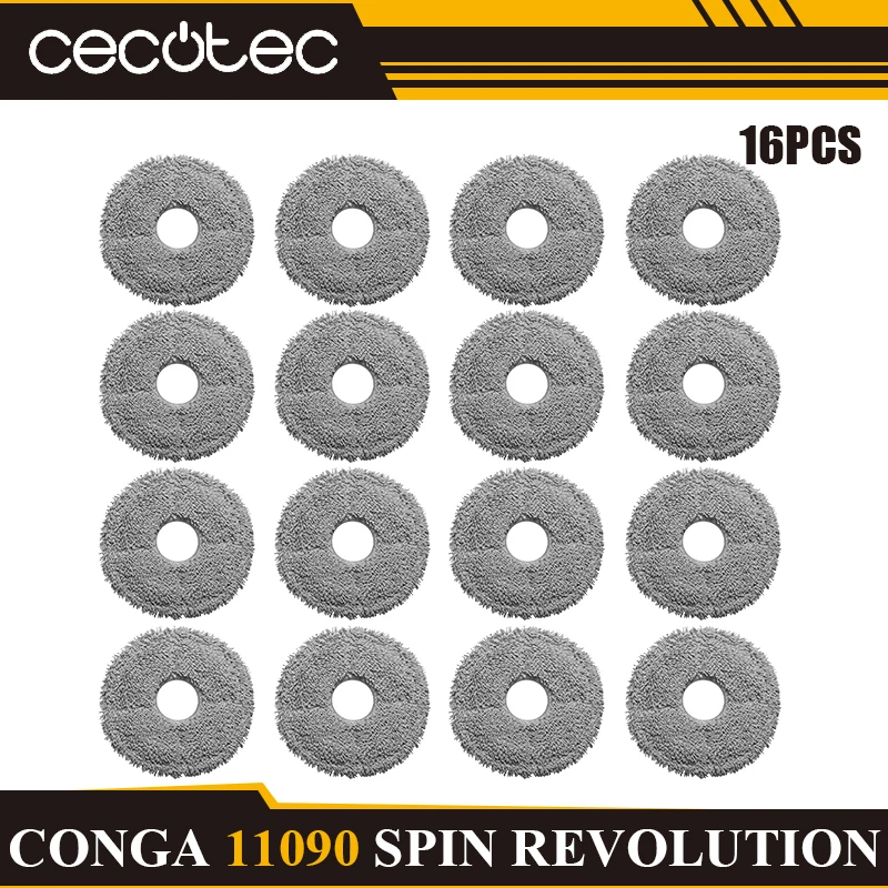 Cecotec Conga Enhanced Cleaning Kit: Main Brush, Side Brush, HEPA Filter, Mop, Dust Bag Replacement Set