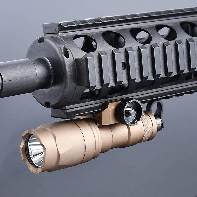 

WADSN LOGO M300 M300A Tactical Flashlight 400 lumens Weapon Flashlight Air Gun Light Flashing M300A AR15 M16 accessory 20MM rail