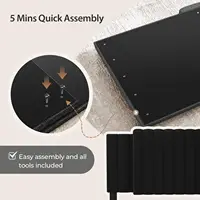 Adjustable Velvet Headboard for Full/Queen/King Beds, Tufted Design with Attachable Frame, Ideal for Bedroom Comfort 6