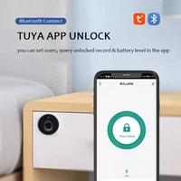Electronic Key Lock Intelligent Electric Smart Fingerprint Drawer Lock Tuya Smart Small Fingerprint Cabinet Lock - Image 3