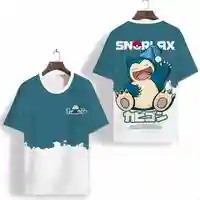 2024 Pokémon Womens T-Shirts Tops Pokemon 3d Print T Shirt Trendy Summer Casual Short Sleeve Pikachu Cute daily Clothing Tee New 2