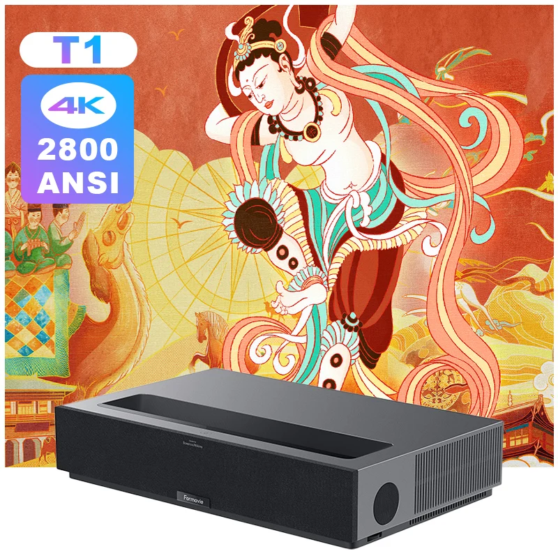 Fengmi T1 Global Version Formovie Theater 4K Cinema Laser Projector 2800 ANSI Lumens HDR10 Home Theater UST Beamer laser projector