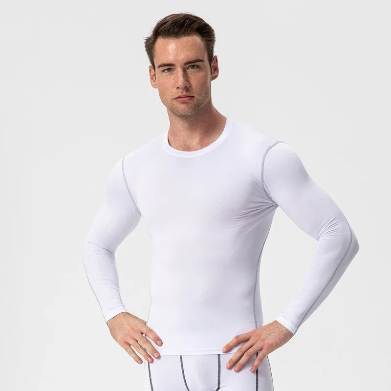 

Men's Tight Training Sports Fitness Running Long Sleeve Sweat Quick Drying Clothes Long Sleeve Shirt T-shirt Clothes