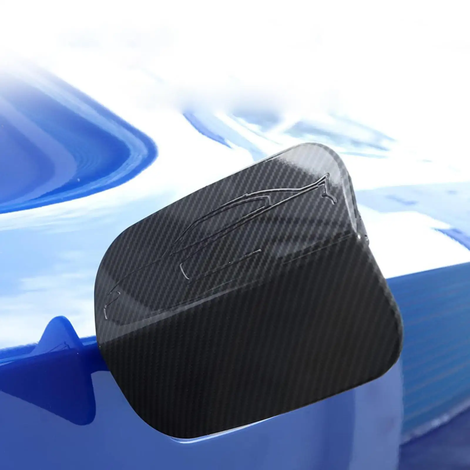 Fuel Door Gas Tank Cover Trim Carbon Fiber Style Decoration for Dodge Charger 15-21 Automotive Accessories High Performance