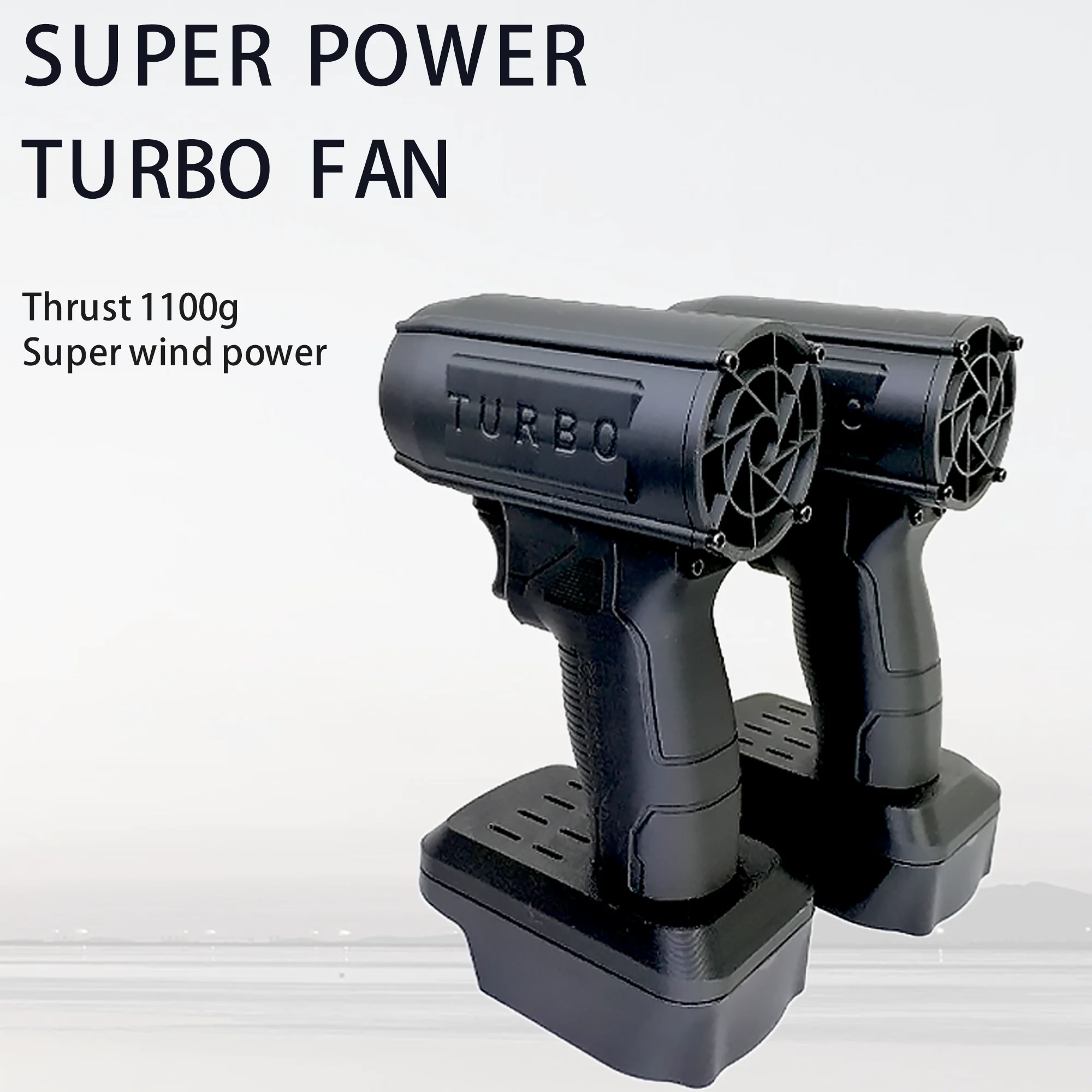 Portable Blower Turbo Jet Fan Electric Power Blower Car Wash Dryer Handheld Violent Turbo Fan (No Battery) 2