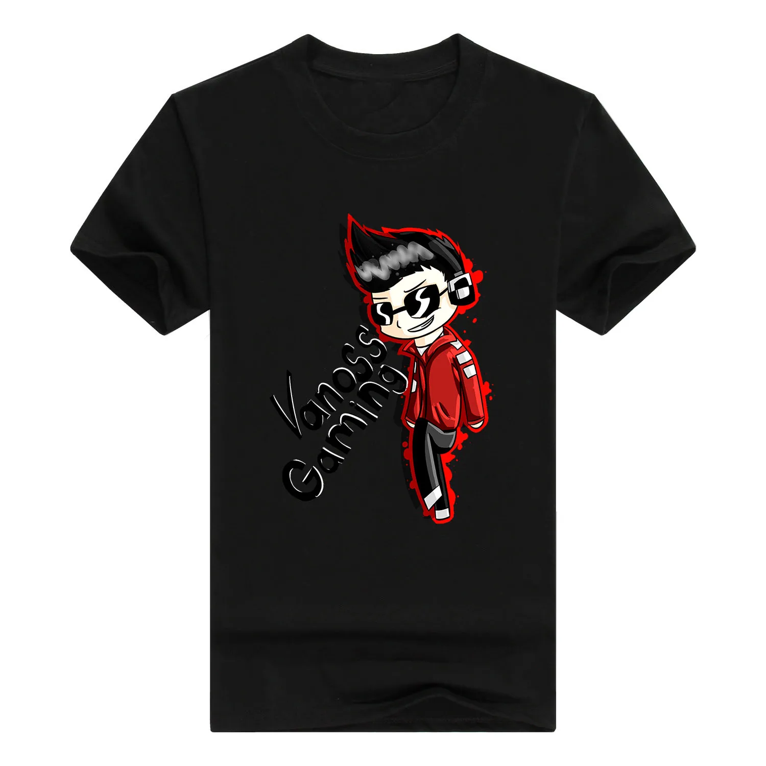 

DIY Customize Fashion Casual Vanoss Gaming Graphic Men's Short Sleeve O-Neck Pure Cotton T-shirt(LTX210613032)