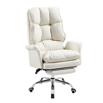 간단한 컴퓨터 의자  회전 가능한 사무실 의자  편안함, 오래 앉아 있는이그제큐티브 의자  소파 시트,등받이 리프트 회전 의자  북유럽 가정용 컴퓨터 의자,목베개