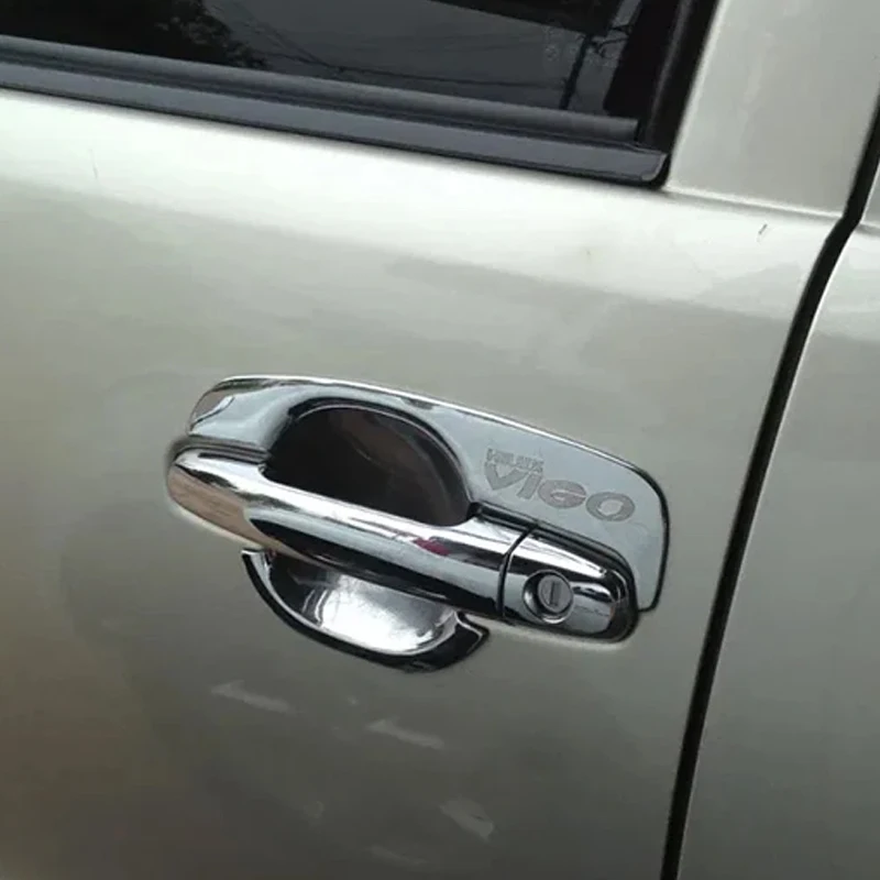 ABS 크롬 도어 핸들 볼 인서트 핸들 커버 외부 핸들 부품 (도요타 하이럭스 비고 2011 2012 2013 2014 용)