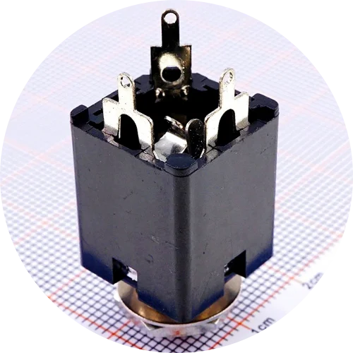 2/5/20 Stück 6,35 MM Telefonbuchse 3 5 9 Pin Stereo Typ Dual-Track TRS Audio-Anschluss Gitarren-Instrumenten-Panelmontage Schraubverbinder Vertikal – Detail 4