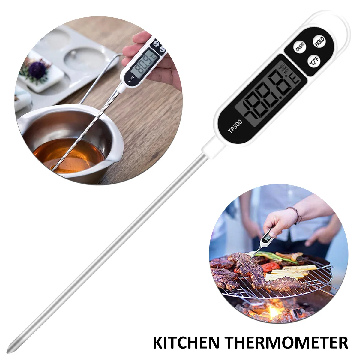 Термометр Для Мяса Двойной Зонд Leave Meat Thermometer Cooking