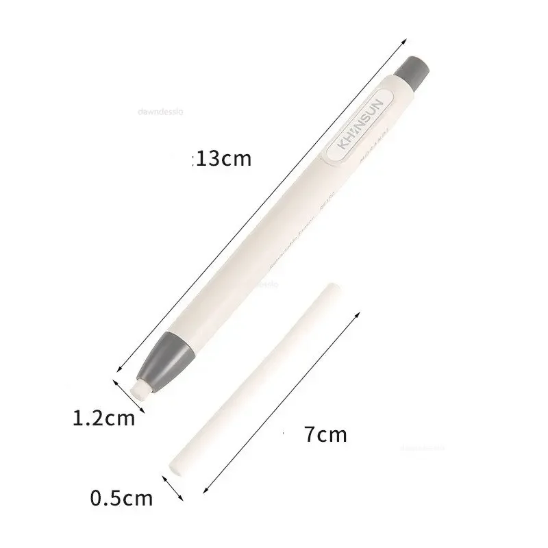 Press Retractable Pencil Eraser Correction Supplies Automatic Pencil Rubber Writing School Student Supplies Stationery pencil eraser retractable eraser eraser pen eraser refillable pen plasticine eraser biscuit eraser kneadable eraser
