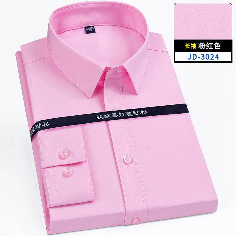 8XL Superfine Denier Bamboo Fiber Elastic Men Shirts Casual Slim Fit Long Sleeve Shirts for Men Or short sleeves Shirts Men