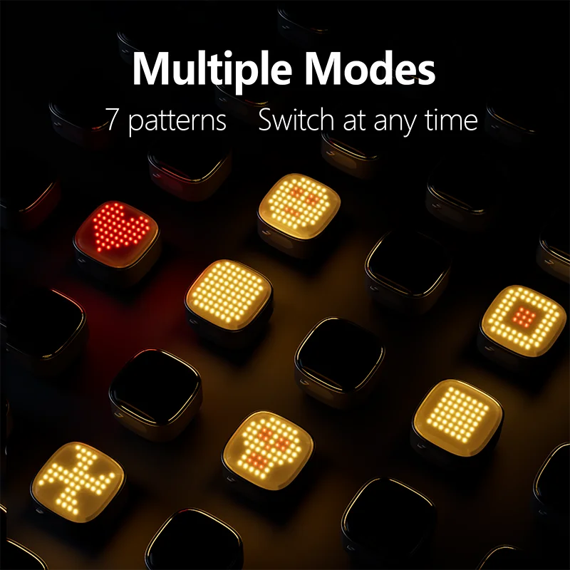 

For Brompton Bicycle Light Intelligent Automatic Brake Sensor Light IPX6 Waterproof Type-C AIRTAG Positioning MTB Taillight