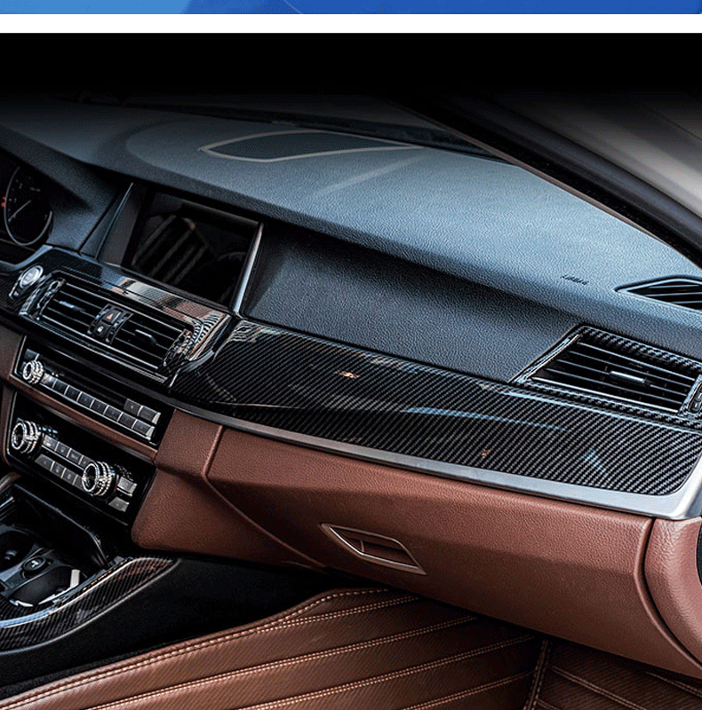 LHD Carbon Fiber Look Interior ABS Trim Center Control Panel Trim