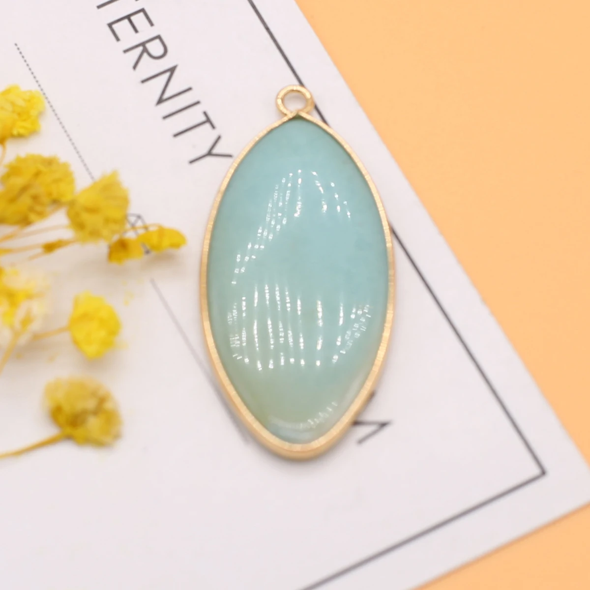 Natural Stone Pendant Oval Shap Gemstone Exquisite Charms for Jewelry Making Diy Bracelet Necklace Earrings Accessories Gifts - 5