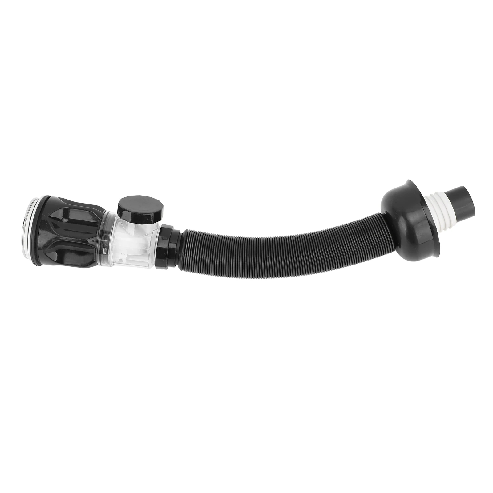Basin Pipe Plastic Black One Piece Anti Clogging Sink Drain Tubing Pipe for Bathroom Sinks Laundry Sinks Bathroom