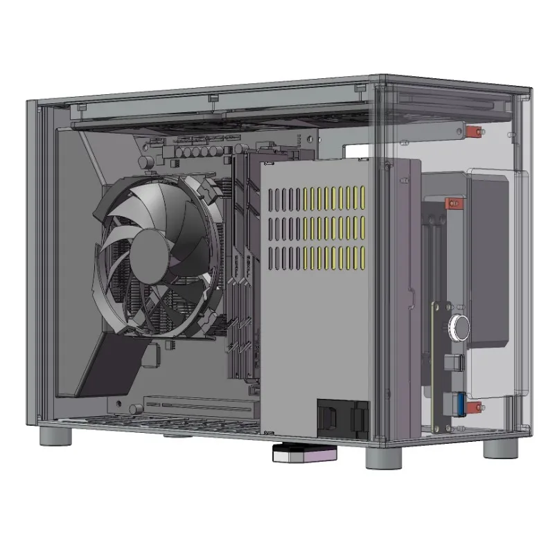 ZS-A4s Itx Computer Case, Version V4 7.3 Liter Volume, All
