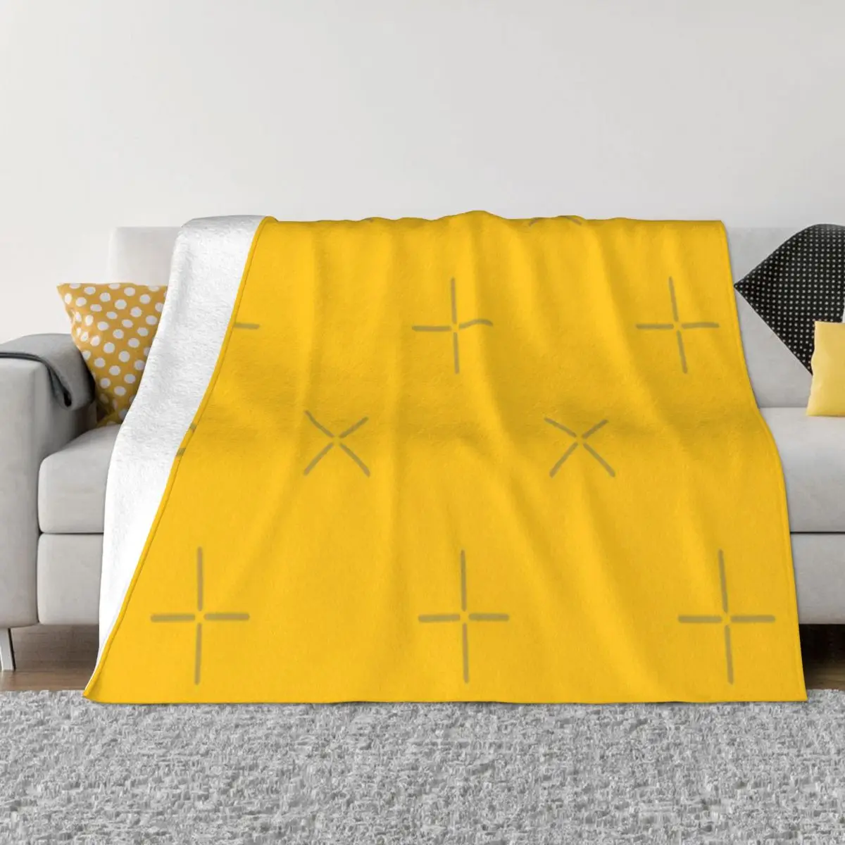 Plain Solid Yellow - Mikado Yellow - By Ozpillows Coperta Copriletto Sul Letto Coperta Da Esterno