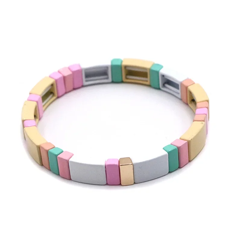 2023 Network Red Cross-border Explosive Women's Enamel Bracelet Personality Fashion DIY Bracelet Accessories 4