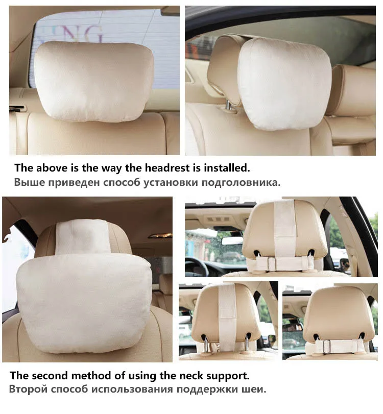 Techinal 2 Pcs Universal Car Headrest S Class Ultra Soft Pillow For  Mercedes Benz Maybach 