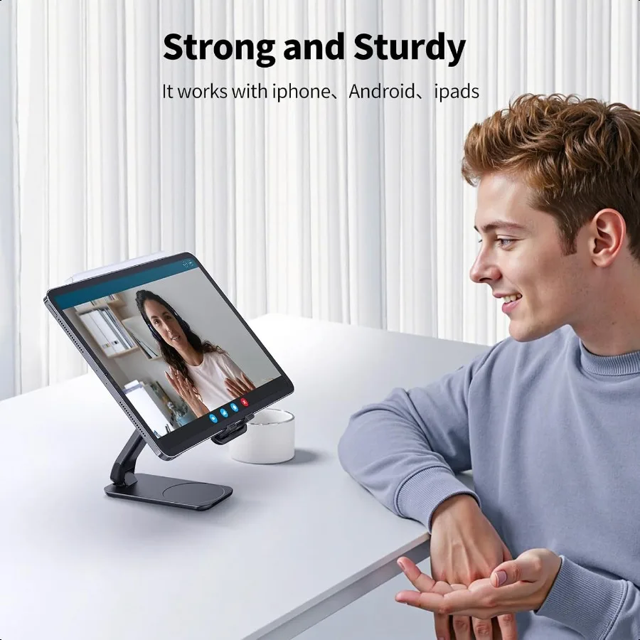 Adjustable Magnetic Cell Phone Stand for Desk