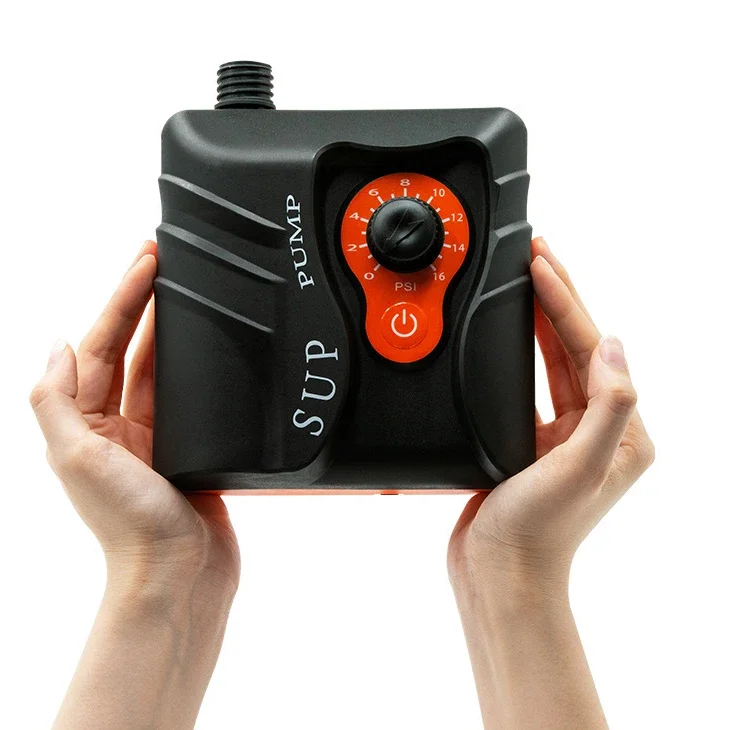 12V 0~16 PSI Electric Air Pump for Inflatable SUP Boat 110W for Outdoor Paddle Board PVC Boat Mattress