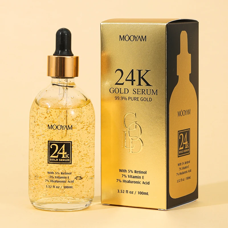 Suero de oro de 24k para el cuidado Facial, producto de ácido