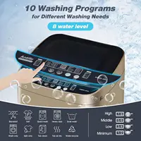 Washing Machine,15.6 LBS Full-Automatic Washer and Dryer Combo,Compact Laundry Washing Machine with Drain Pump,10 Wash Program 2