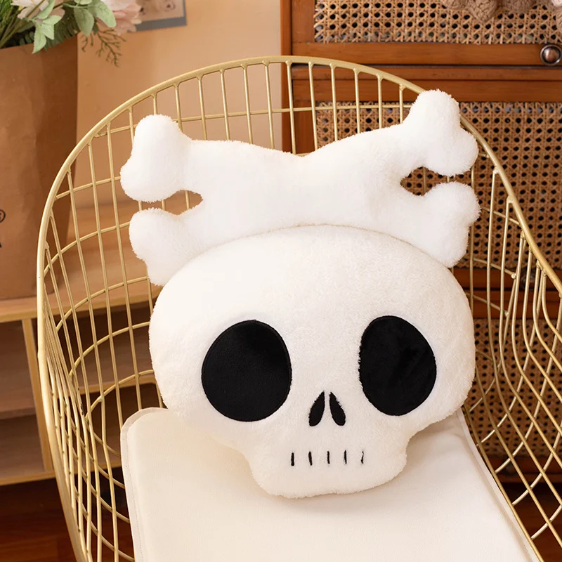 Creative Simulation of Skull Bones Plush Toys Soft Plush Pillows Funny Dolls Halloween Decorations 2