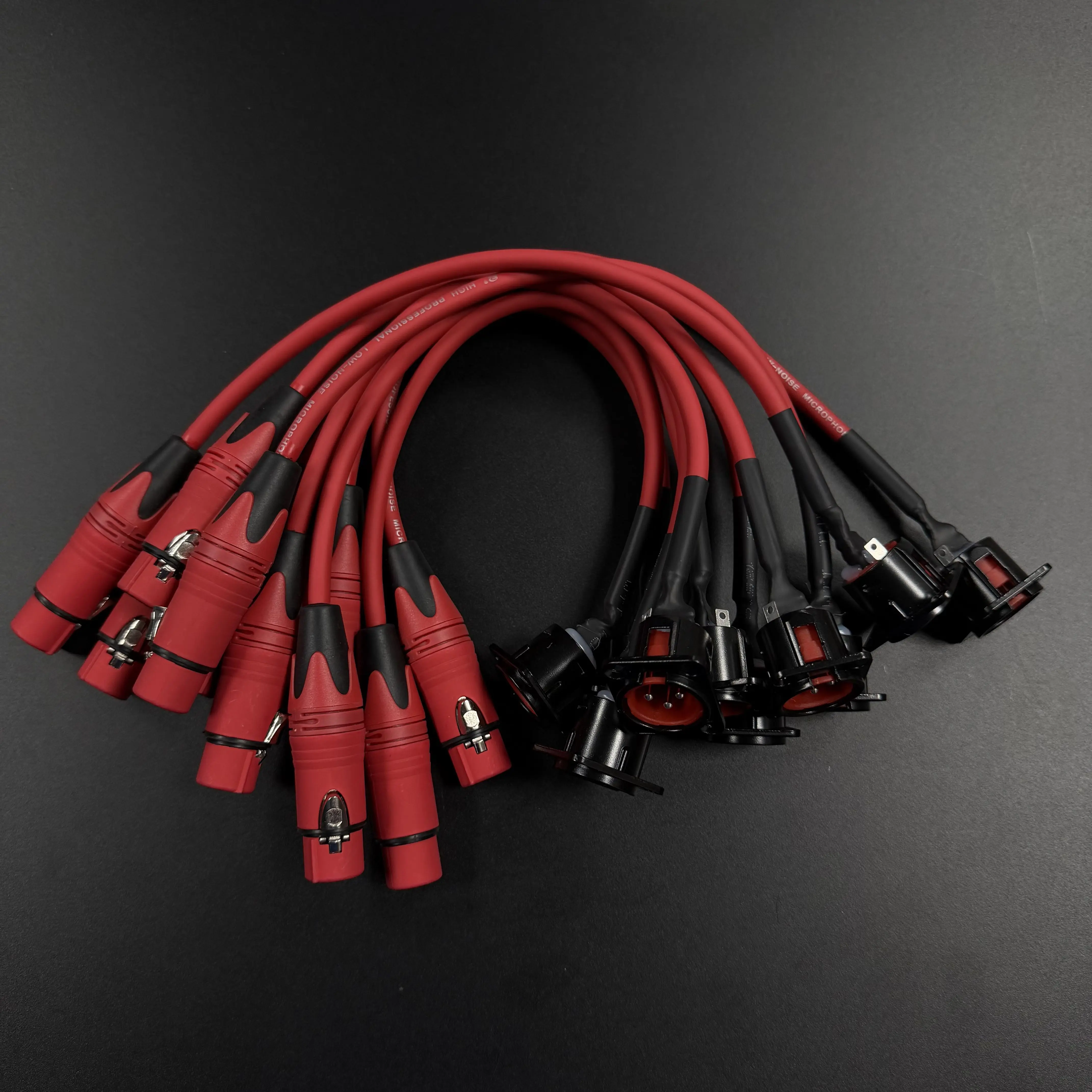8 Stück XLR-Festmontage-Kabeladapter, 3-poliger Stecker für Panelmontage, MIC-Buchse auf XLR-Buchse Kabelverbinder für Bühnenbeleuchtung und Mischpulte – Detail 7