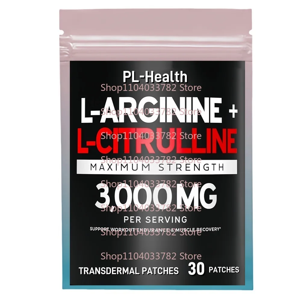 L Arginine L Citrulline Transdermal Patches Nitric Oxide-Stamina Endurance 30 Patches for nitric oxide patches